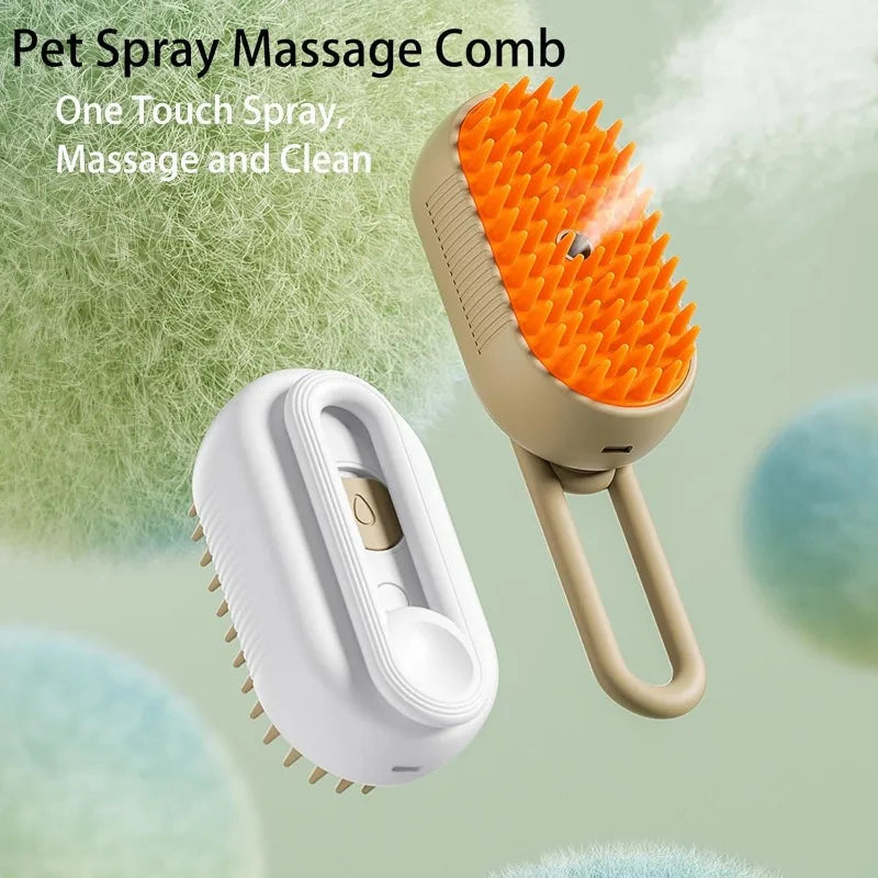 Cuddlyfur™ - 3 in 1 Pet Steam Brush